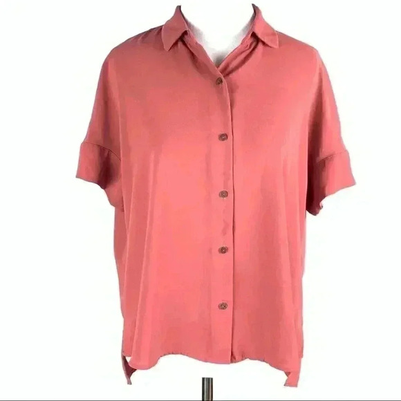 Rachel Zoe Womens top size XS mauve button career - Picture 1 of 9